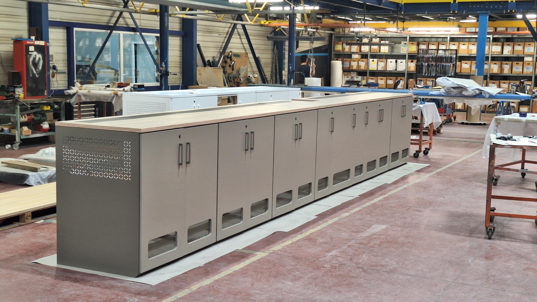 Production meubles baies cablage
